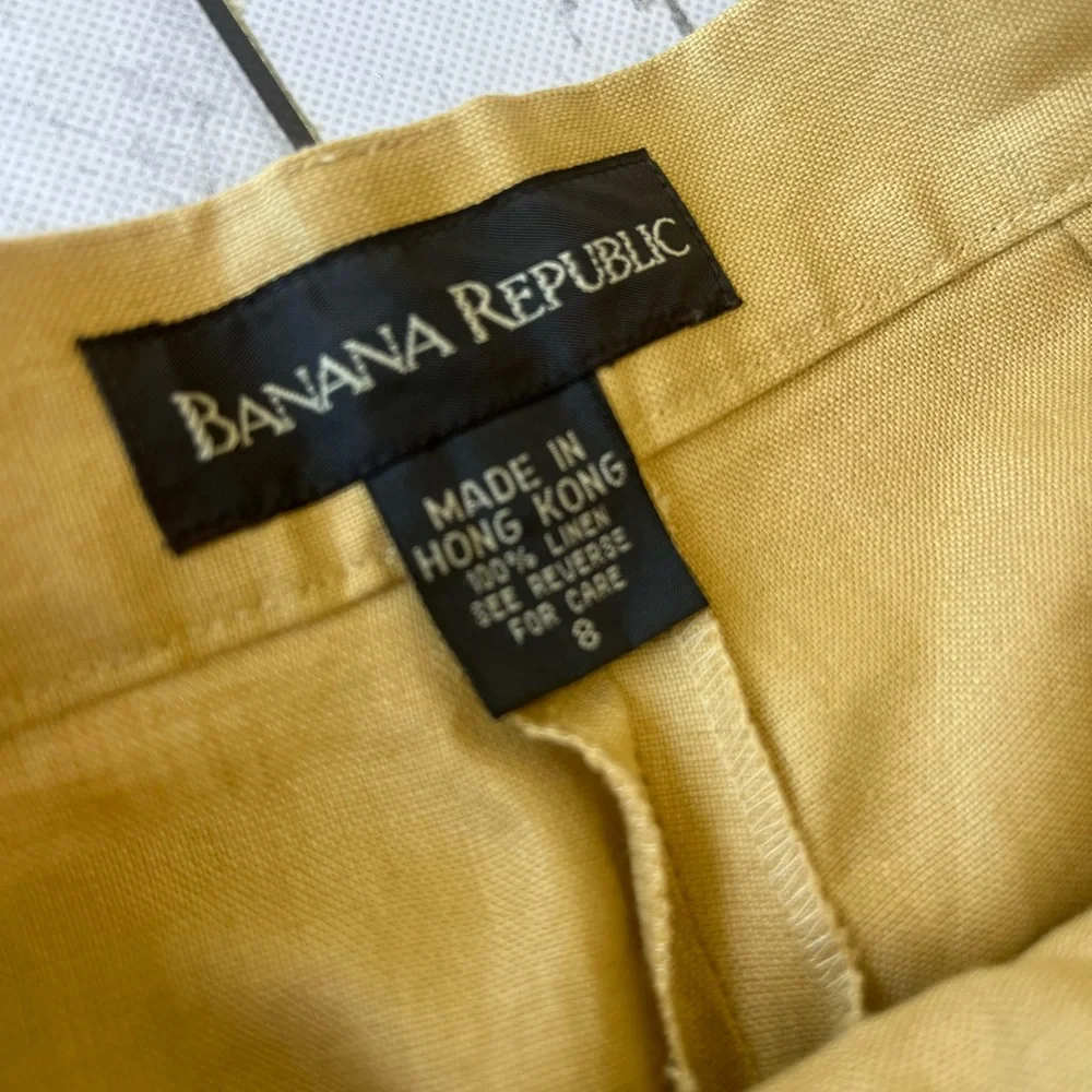Vintage Banana Republic Linen Trousers Khaki size 4 / size 8